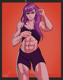 Badeline from Celeste, after a few weeks at the gym!